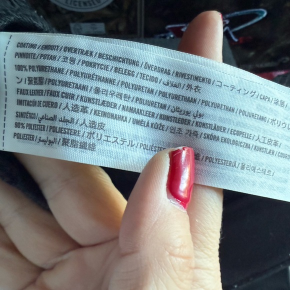 Abercrombie & Fitch began leather black pants like new 33 16 LONG 90s straight - Picture 6 of 6